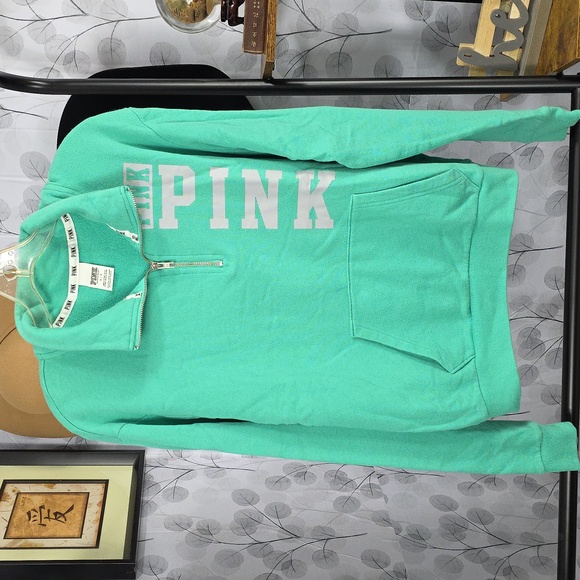VS Pink Quarter Zip Pullover - Picture 3 of 8